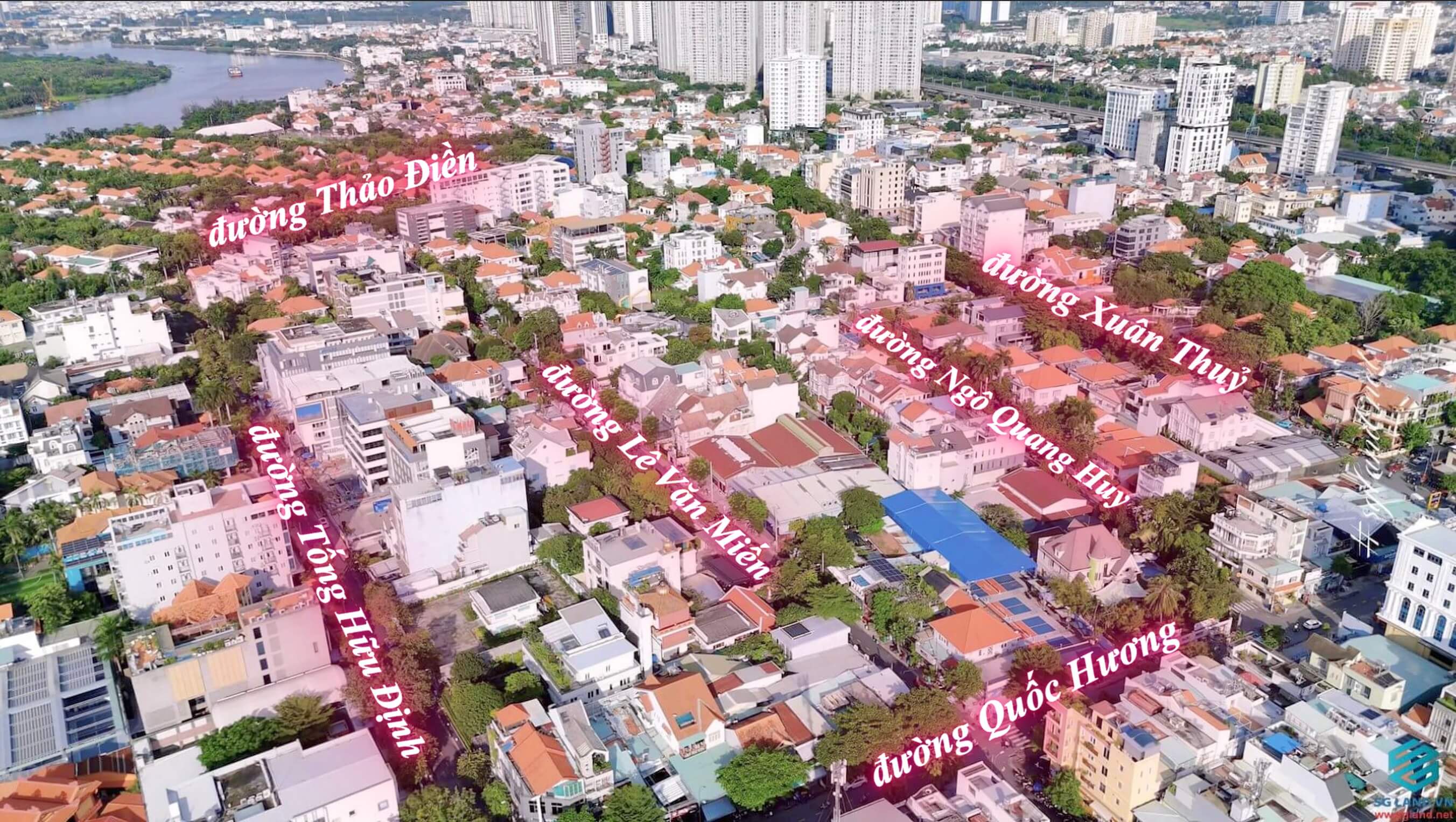 Đường xương cá khu dân cư Thảo Điền