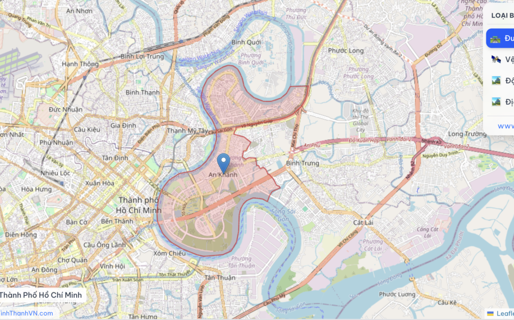 Nhà đất An Phú Quận 2 | Giá bán & Tin mới nhất 2026 2 Bản đồ khu vực An Phú Quận 2