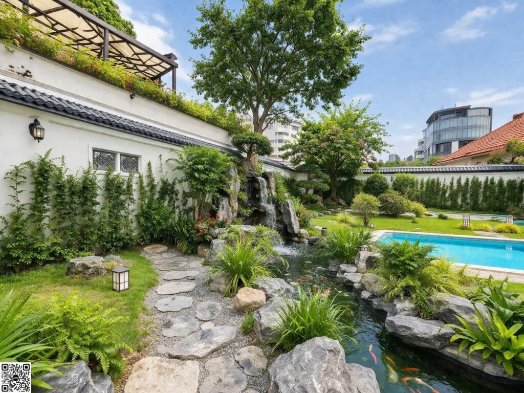 villa Thảo Điền cho thuê khu yên tĩnh nhiều cây xanh