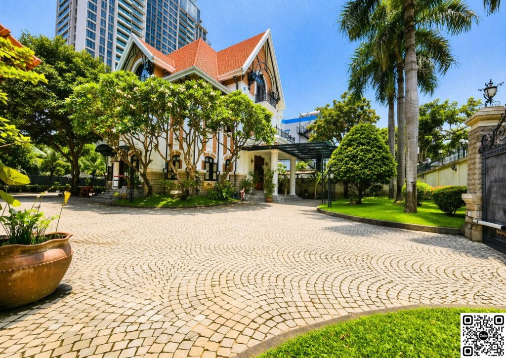 biệt thự thảo điền có hồ bơi sân vườn